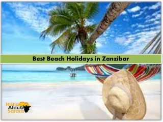 Best Beach Holidays in Zanzibar