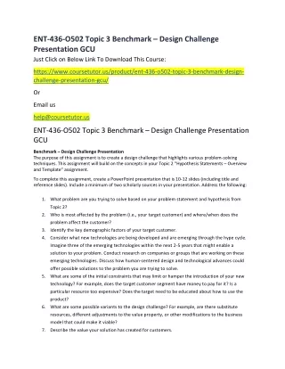 ent 436 o502 topic 3 benchmark design challenge