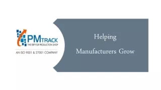 helping manufacturers grow