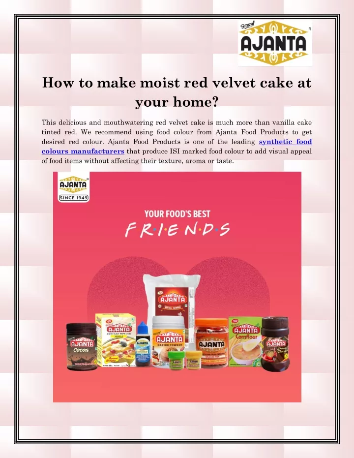 how to make moist red velvet cake at your home