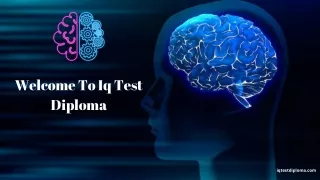 Welcome Iq Test Diploma