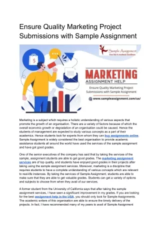 ensure quality marketing project submissions with