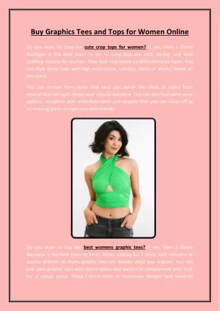 buy graphics tees and tops for women online