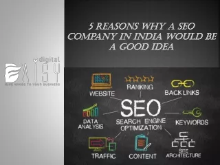 5 Reasons Why A SEO Company in India Would Be a Good Idea