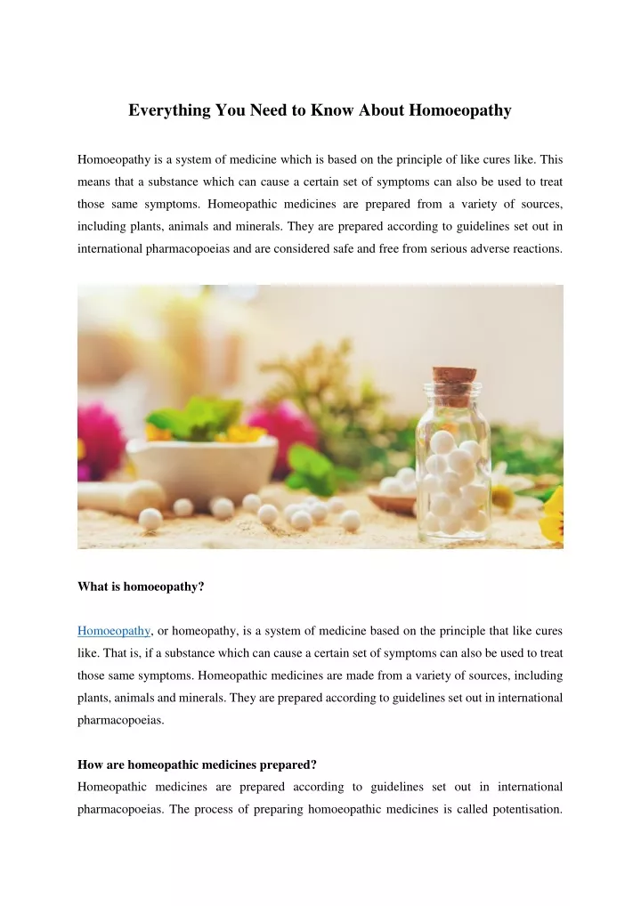 PPT - Everything You Need to Know About Homoeopathy PowerPoint ...