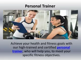 personal trainer