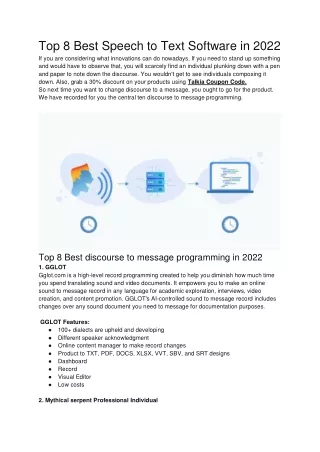 Top 8 Best Speech to Text Software in 2022