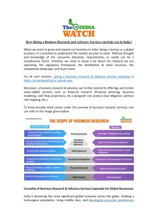 how hiring a business research and advisory