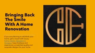 bringing back the smile with a home renovation