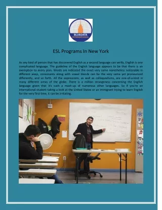 esl programs in new york