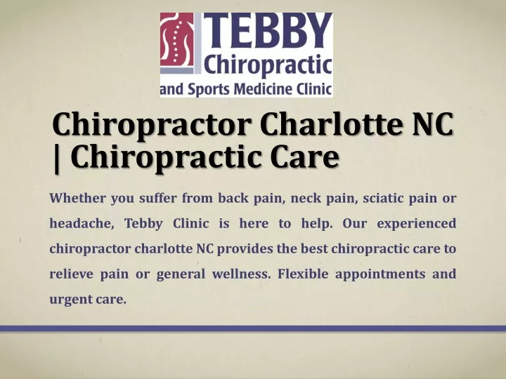 chiropractor charlotte nc chiropractic care