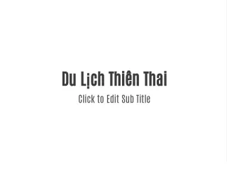 Du Lich Thiên Thai