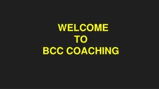welcome to bcc coaching