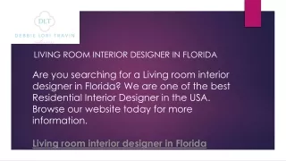 living room interior designer in florida