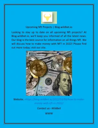 Upcoming Nft Projects  Blog.wildbet.io