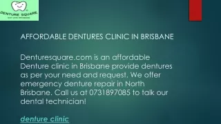 affordable dentures clinic in brisbane