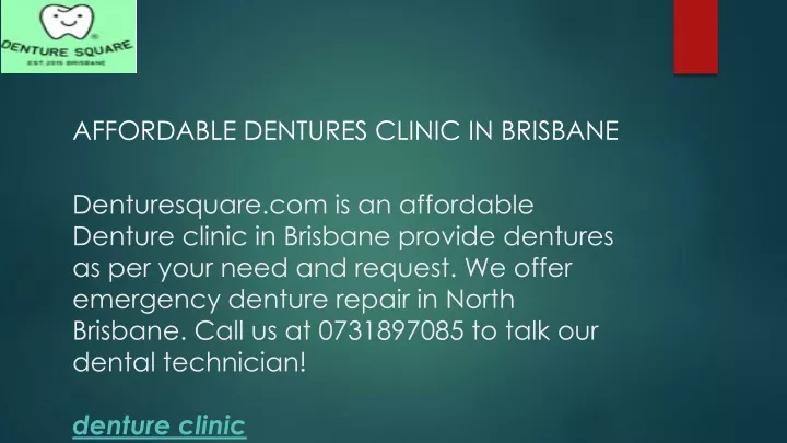 affordable dentures clinic in brisbane