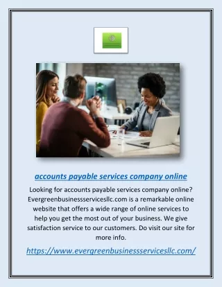 Accounts Payable Services Company Online | Evergreenbusinessservicesllc.com