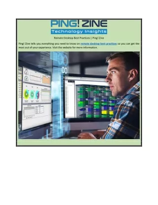 Remote Desktop Best Practices | Ping! Zine