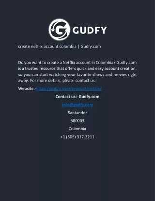 crear cuenta netflix colombia  Gudfy