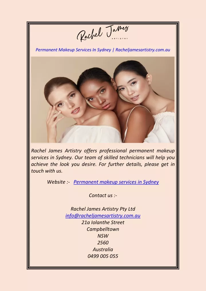 permanent makeup services in sydney