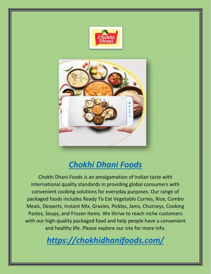 chokhi dhani foods