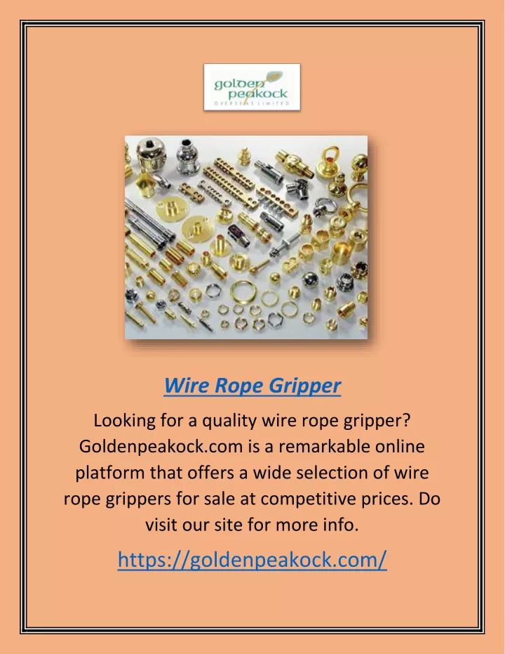 wire rope gripper