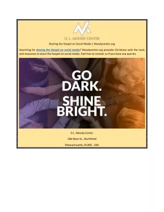 Sharing the Gospel on Social Media | Moodycenter.org