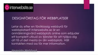 designf retag f r webbplatser