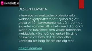 design hemsida
