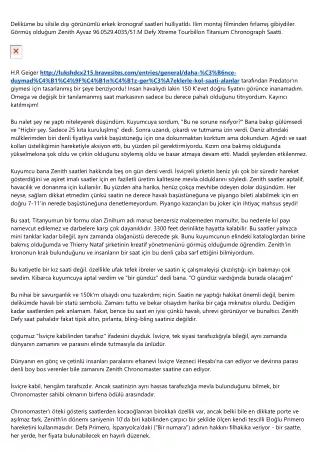 Birçok Kişinin Bilmedikleriyle Saat Alanlar