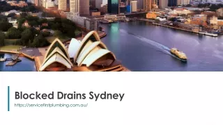 blocked drains sydney