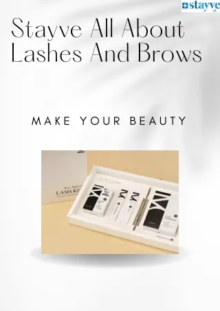 stayve all about lashes and brows