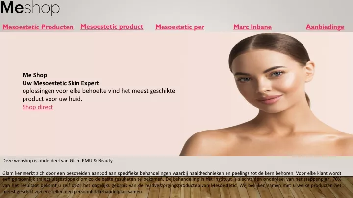 mesoestetic product lijnen