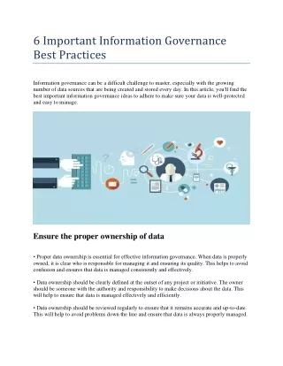 6 Important Information Governance Best Practices