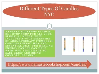 different types of candles nyc