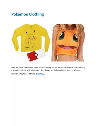 pokemon clothing