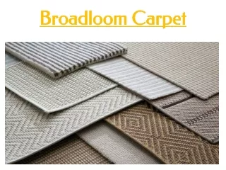 broadloom carpet