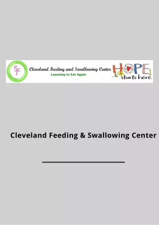 cleveland feeding swallowing center