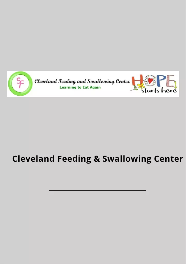 cleveland feeding swallowing center