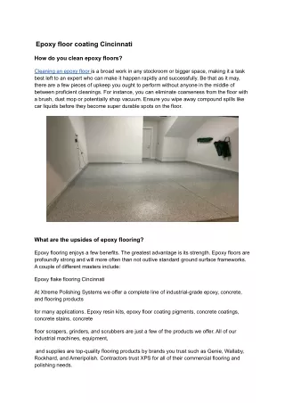 Epoxy floor coating Cincinnati (1)