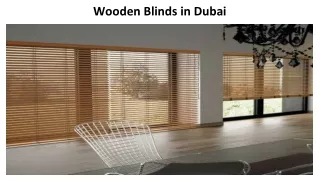 wooden blinds in dubai
