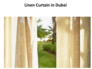 linen curtain in dubai