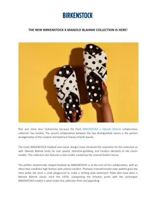 the new birkenstock x manolo blahnik collection