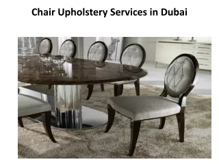 chair upholstery services in dubai