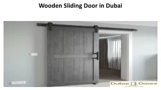 wooden sliding door in dubai