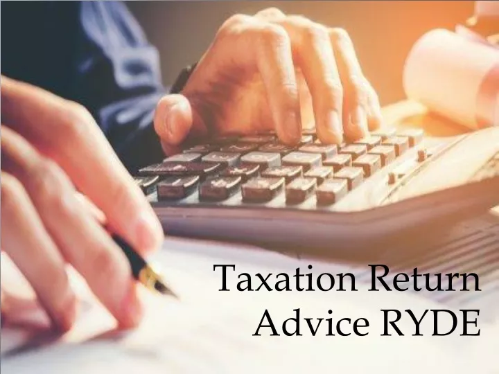 taxation return advice ryde