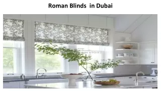 roman blinds in dubai