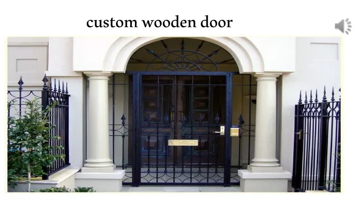 custom wooden door