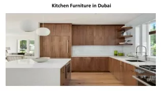 Kitchen Furniture In Dubai
